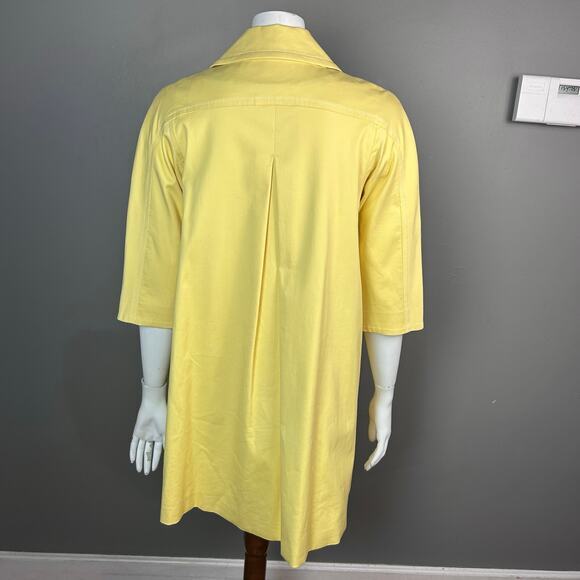 Cynthia Cynthia Steffe trench Jacket Medium Yellow 50s fisherman pastel pea coat - Picture 6 of 13